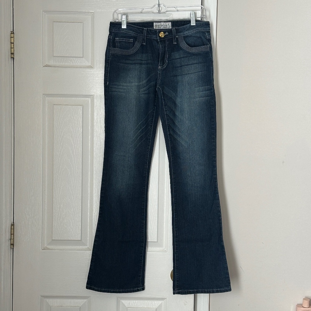 Vintage Baby Phat Fasions Silver Label Bootcut jeans Mid rise Size 7 Juniors Y2K